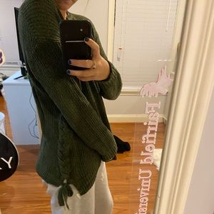 John + Jenn braided sleeve sweater size xs